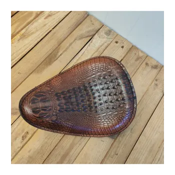cafe 4 racer - Brown  SNAKE skin Universal Custom Old Skool Single Seat bobber - Cafe4Racer Bobber Solo Seats 