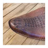 cafe 4 racer - Brown  SNAKE skin Universal Custom Old Skool Single Seat bobber - Cafe4Racer Bobber Solo Seats 