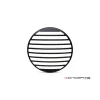 cafe 4 racer - 7" Vent Grill Design  Black CNC Aluminum Headlight Guard Cover - MAX-INC  Headlight Grills 