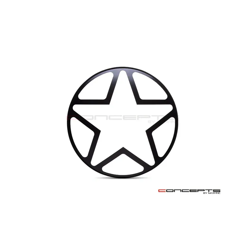 cafe 4 racer - 7" BIG Star Grill  CNC Headlight Guard  - MAX-INC  Headlight Grills 