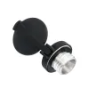 cafe 4 racer -  Monza Cap Kit for Triumph and HD - Black - Motone Fuel Caps 