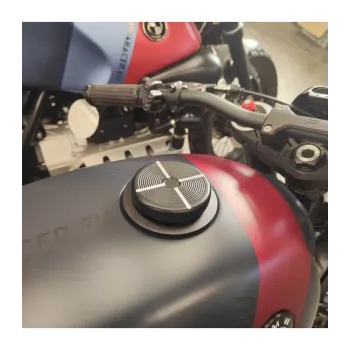 cafe 4 racer - Sada víčka benzínu BMW Airhead Monza černá - Cafe4Racer Nádrže a uzávěry 
