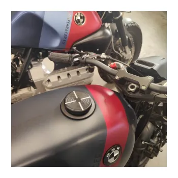 cafe 4 racer - Sada víčka benzínu BMW Airhead Monza černá - Cafe4Racer Nádrže a uzávěry 