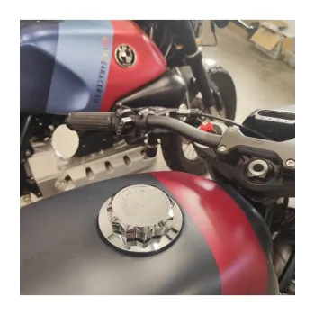cafe 4 racer - BMW Airhead Monza Sada víčka nádrže stříbrná - Cafe4Racer Nádrže a uzávěry 