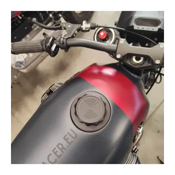 cafe 4 racer - Sada víčka benzínu BMW Airhead Monza černá - Cafe4Racer Nádrže a uzávěry 