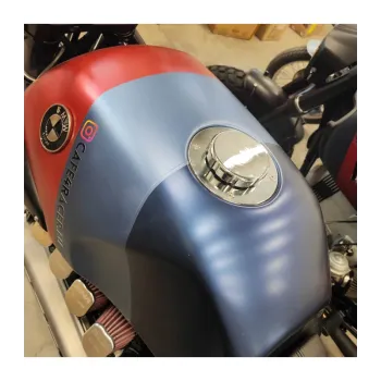 cafe 4 racer - BMW K75/100/1100 Stireborný so strieborným uzáverom - Cafe4Racer Uzávery nádrže 