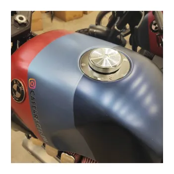 cafe 4 racer - BMW K75/100/1100 stříbrná se stříbrným uzávěrem - Cafe4Racer Víčka nádrží 