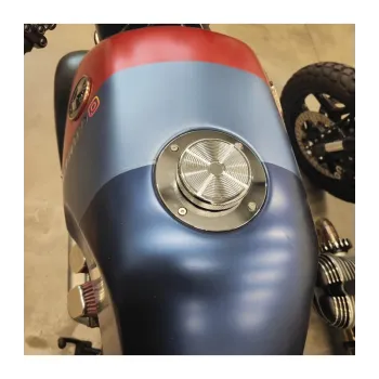 cafe 4 racer - BMW K75/100/1100 stříbrná se stříbrným uzávěrem - Cafe4Racer Víčka nádrží 