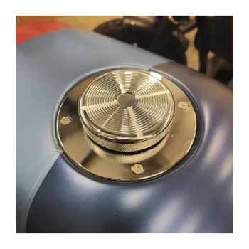 cafe 4 racer - BMW K75/100/1100 stříbrná se stříbrným uzávěrem - Cafe4Racer Víčka nádrží 