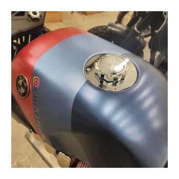 cafe 4 racer - BMW K75/100/1100 stříbrná se stříbrným uzávěrem - Cafe4Racer Víčka nádrží 