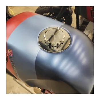 cafe 4 racer - BMW K75/100/1100 stříbrná se stříbrným uzávěrem - Cafe4Racer Víčka nádrží 