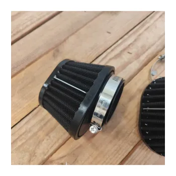 cafe 4 racer - Oval  51mm Air filter black - Cafe4Racer Air filters 