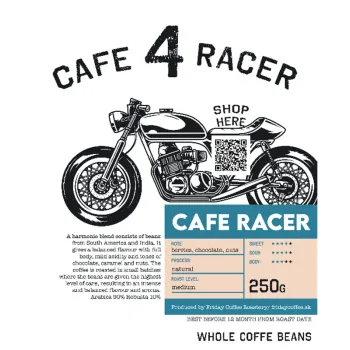 cafe 4 racer - Káva CAFERACER 250g - Cafe4Racer Káva 