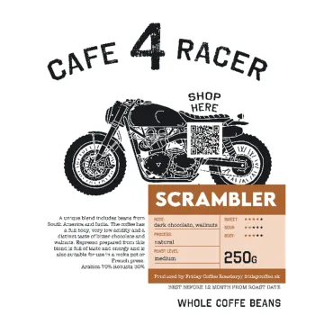 cafe 4 racer - Coffee SCRAMBLER 250g - Cafe4Racer Coffee 
