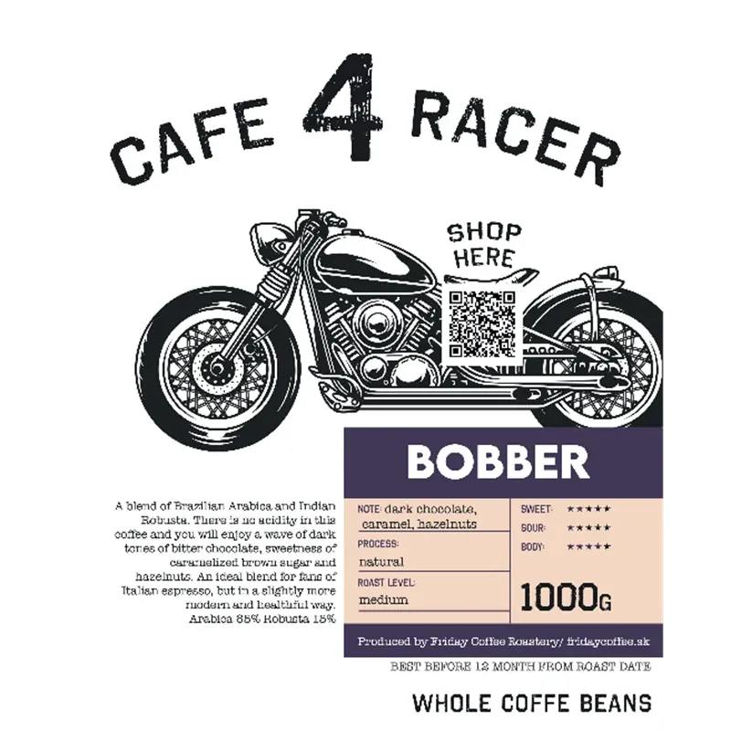cafe 4 racer - Káva BOBBER 1000g - Cafe4Racer Káva 