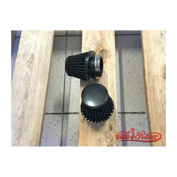 cafe 4 racer - Round clamp 54mm black Air filter - Cafe4Racer Air filters 
