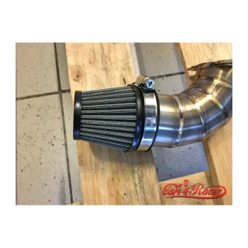 cafe 4 racer - Round clamp 54mm black Air filter - Cafe4Racer Air filters 