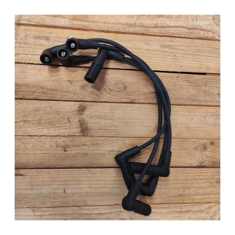cafe 4 racer - Sada zapalovacích kabelů pro 16V  K100 K1100  a K75  8mm 4ks ČERNÁ - Cafe4Racer Kabely ke svíčkám 