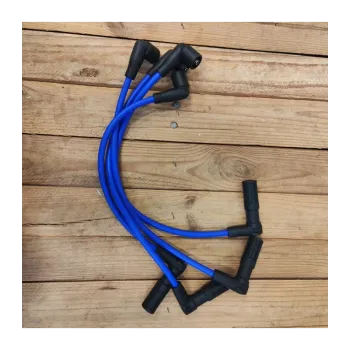 cafe 4 racer - Premium Quality Spark Plug Wire cable kit  Set for 16V K100 K1100 and K75 OEM lenght BLUE - Cafe4Racer Ignition cables 