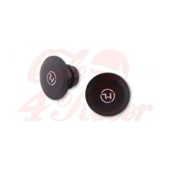 cafe 4 racer - HIGHSIDER CNC cover caps for M10, black matt - Highsider Bar Ends 4054783426911